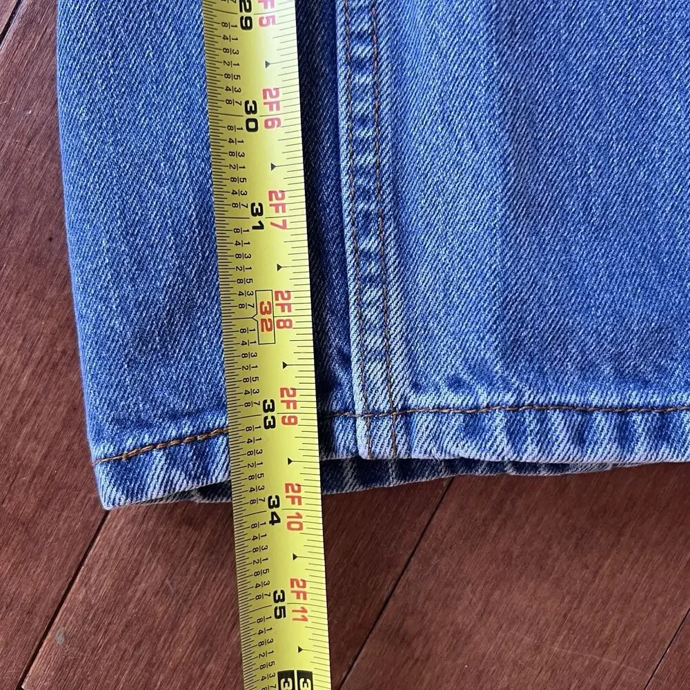 Vintage Levis 505 Jeans Mens 34x34 Reg Straight Blue Denim 2005 Y2K 100% Cotton